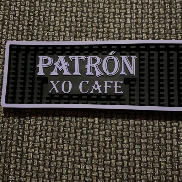 PURPLE AND BLACK PATRON DRINK MAT - Picture 3 of 6